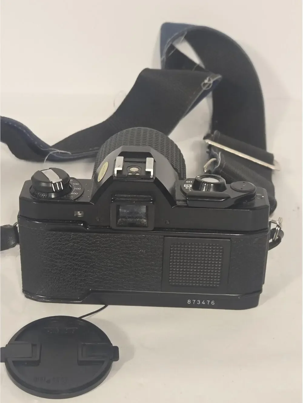 Vintage Konica FP-1 Program 35mm SLR Film Camera Black Tou Five Star Zoom Lens